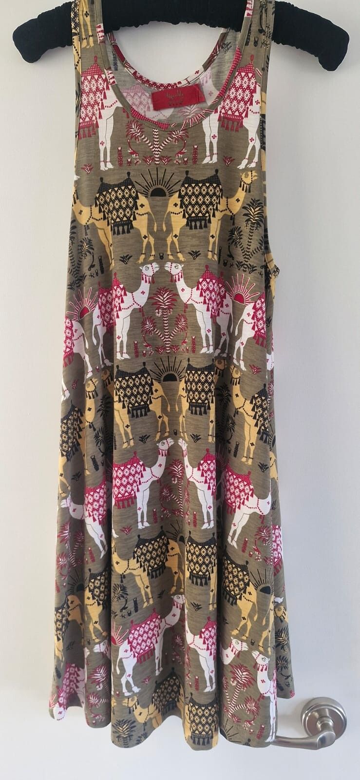 Tigerlily Olive Green Camel Swing Dress