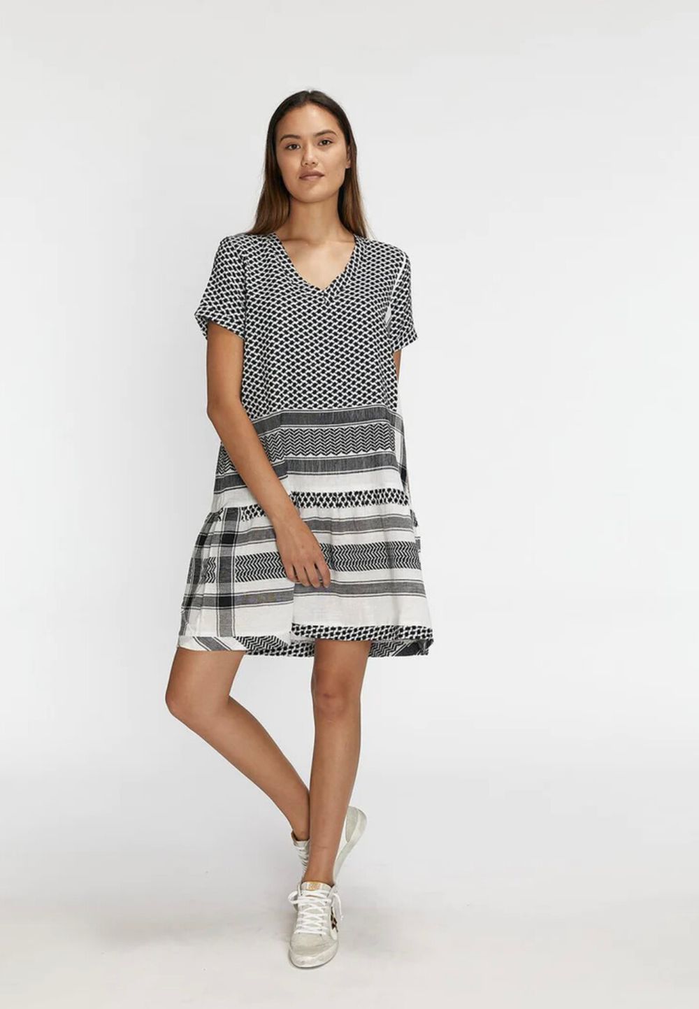 cecilie copenhagen short sleeve dress Cecilie Copenhagen - Cecilie Copenhagen - Dress 2, V Neck w Short Sleeve