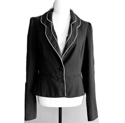 REVIEW Black Corporate Office Fitted Winter Jacket Blazer