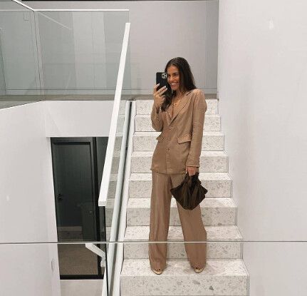 DISSH Wide Leg Pants in Mushroom NWT