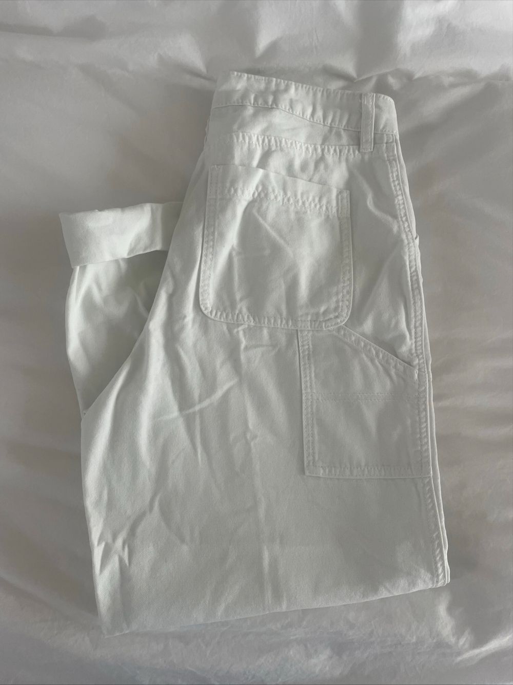 Assembly Label White Cargo Pants