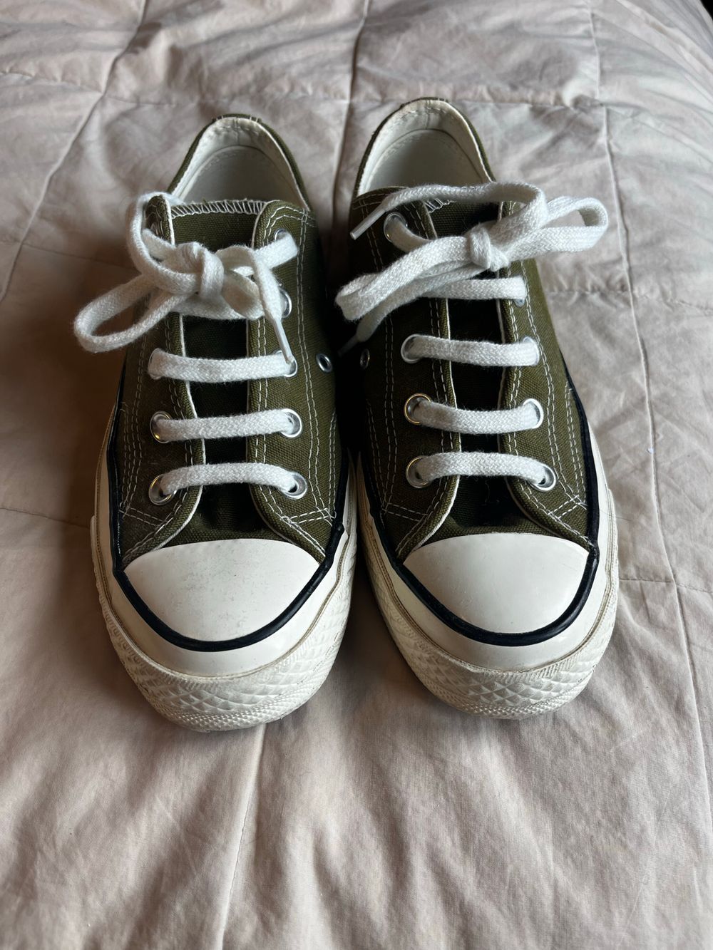 Green converse sneakers