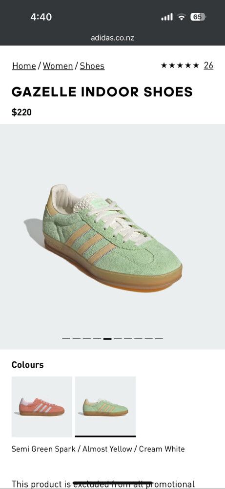 Adidas - Brand New Adidas gazelles on Designer Wardrobe