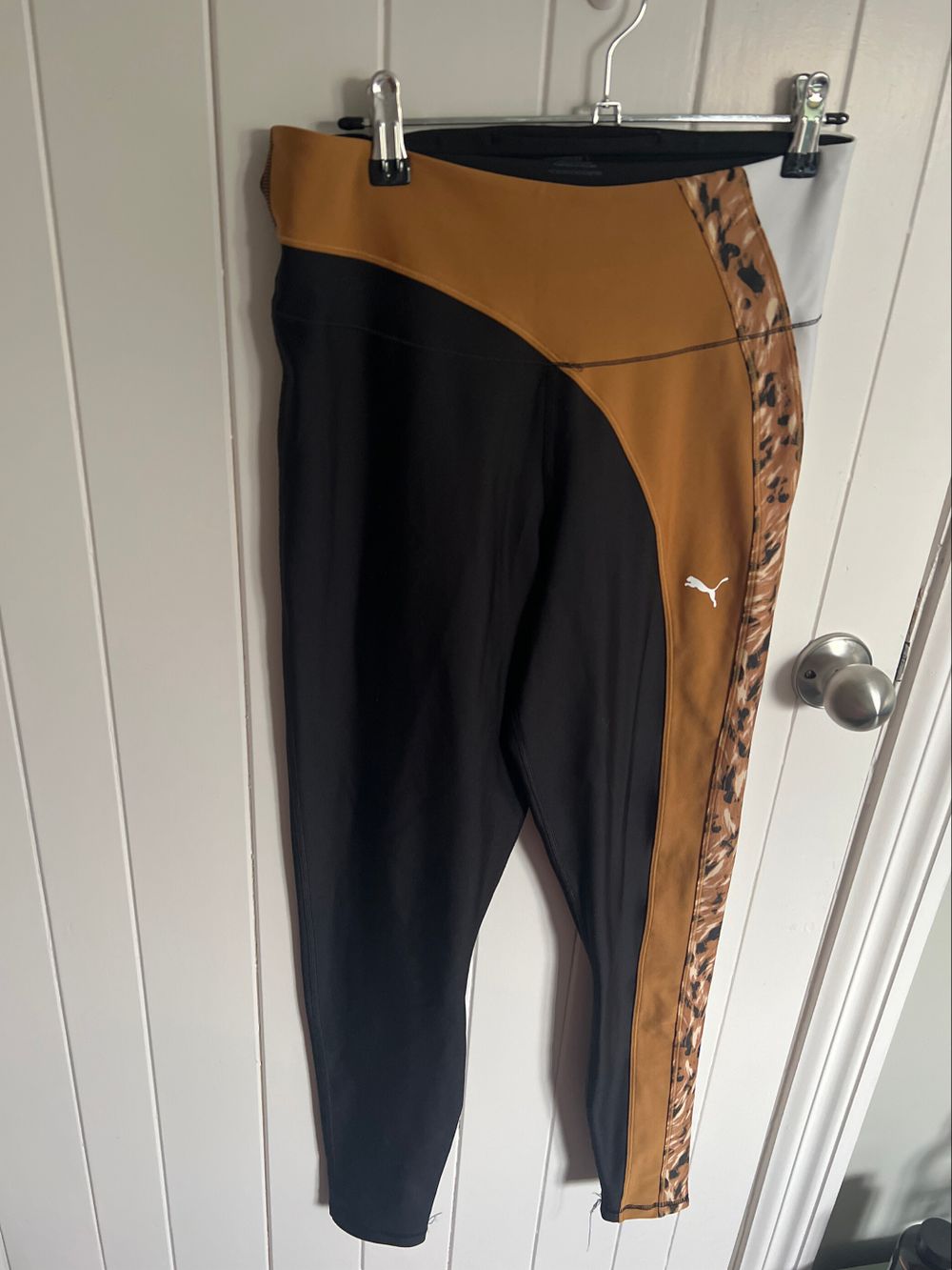 Puma Black Leopard Active Pants