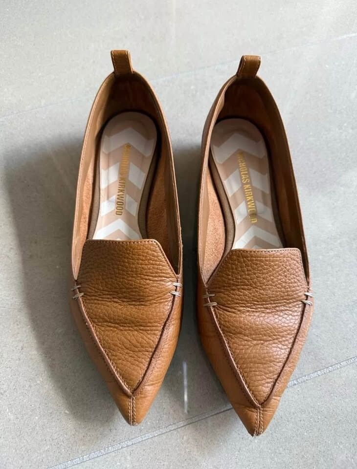 Nicholas Kirkwood Brown Flats loafer