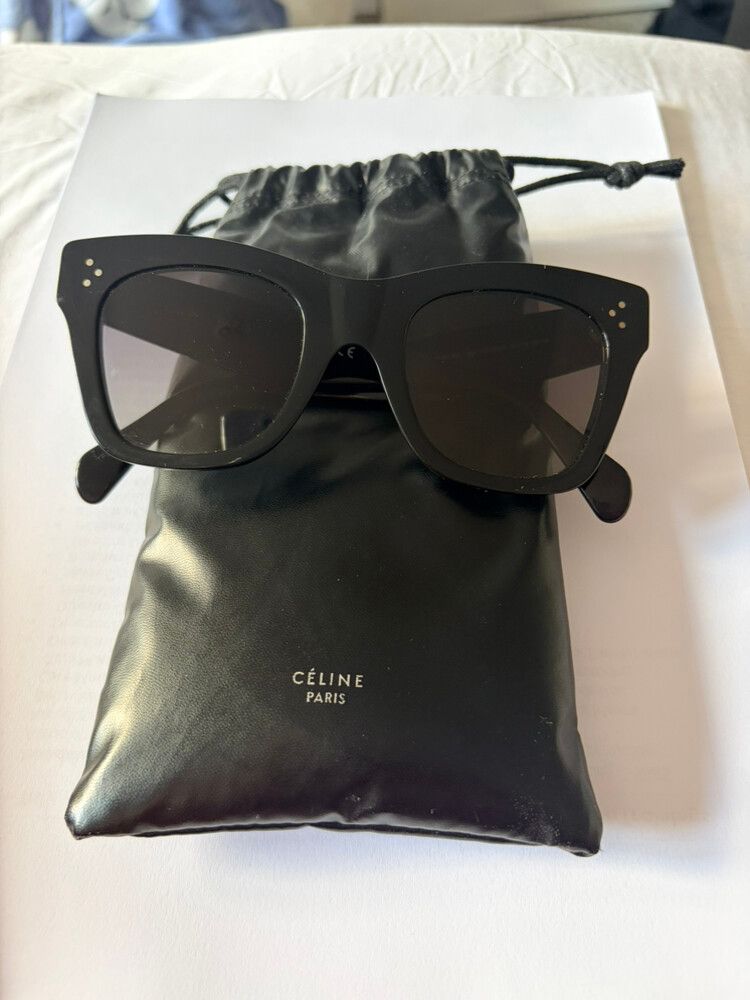 Celine Black Cat-Eye Sunglasses