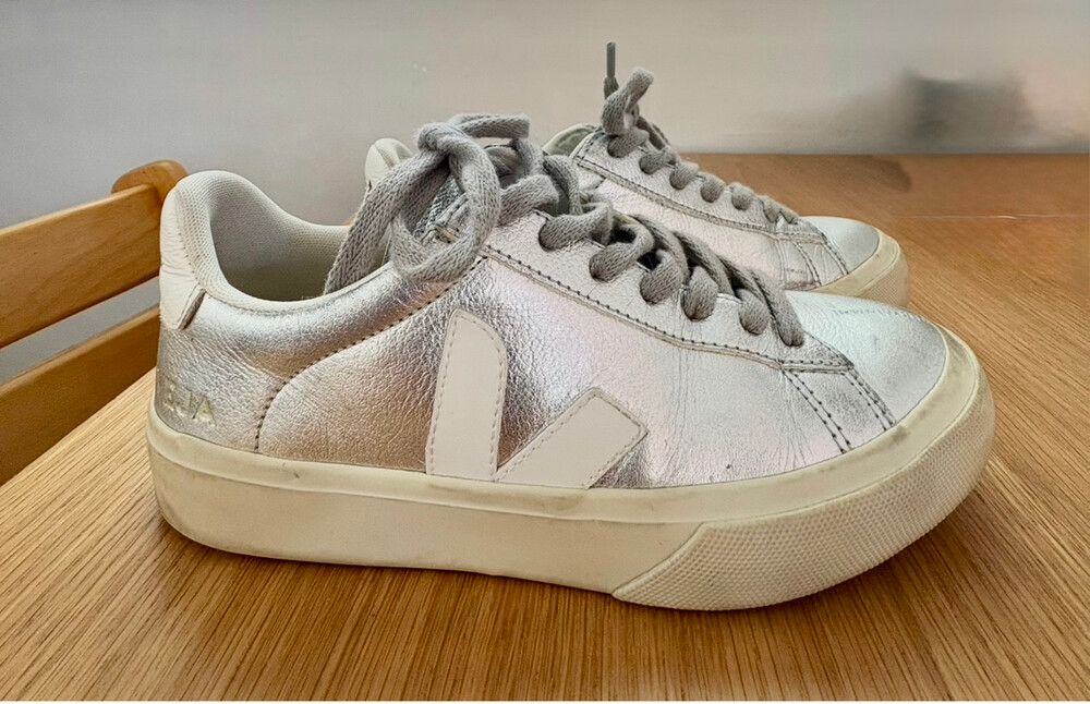Women’s Silver Veja Trainers