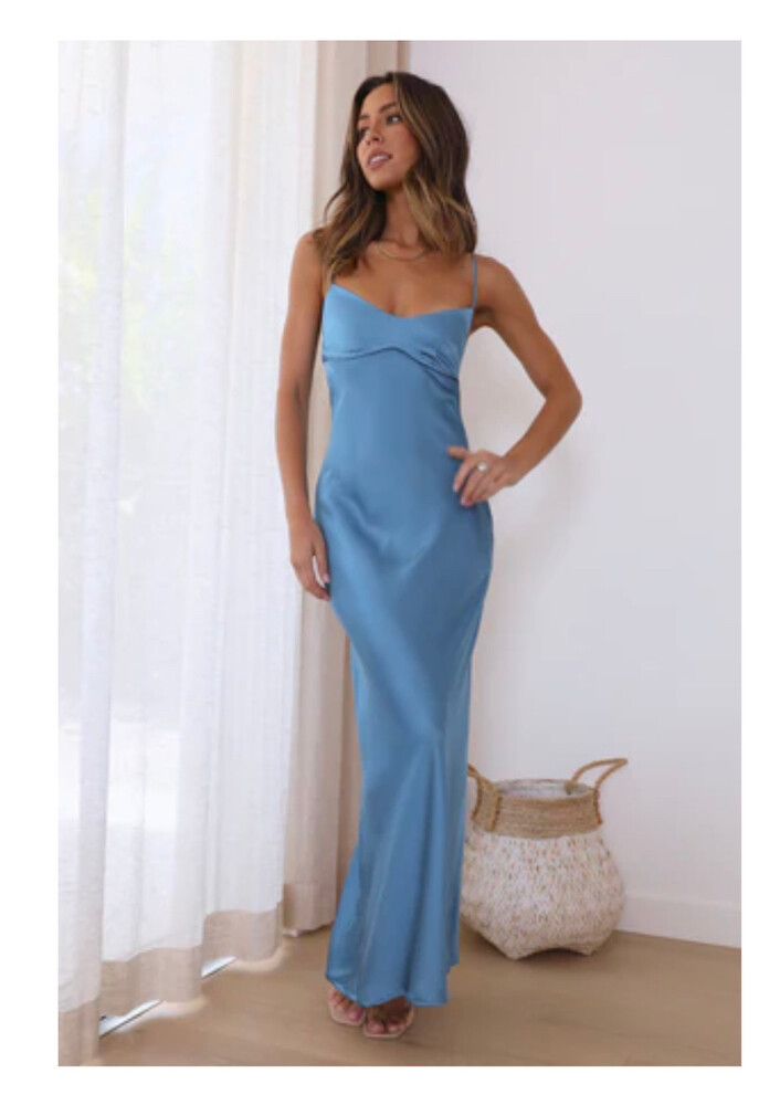 Hello Molly - Hello Molly Satin Maxi Dress on Designer Wardrobe
