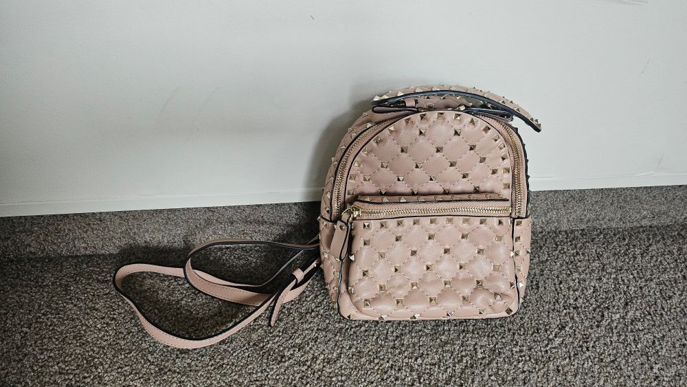 Valentino Garavani Rockstud Spike Quilted Leather Mini Backpack