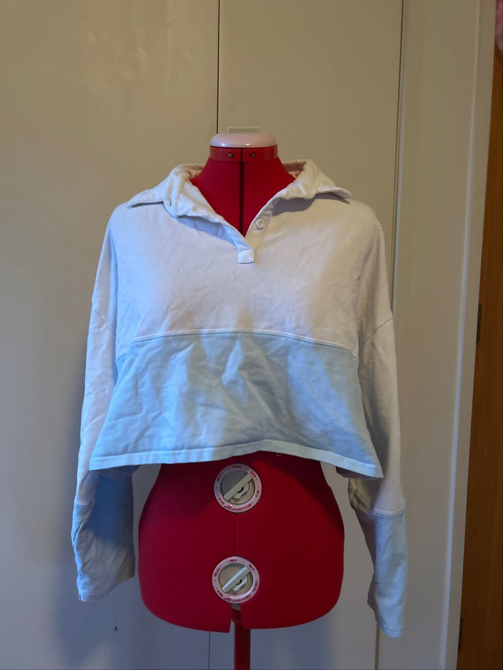 Two Toned Cropped Shirt