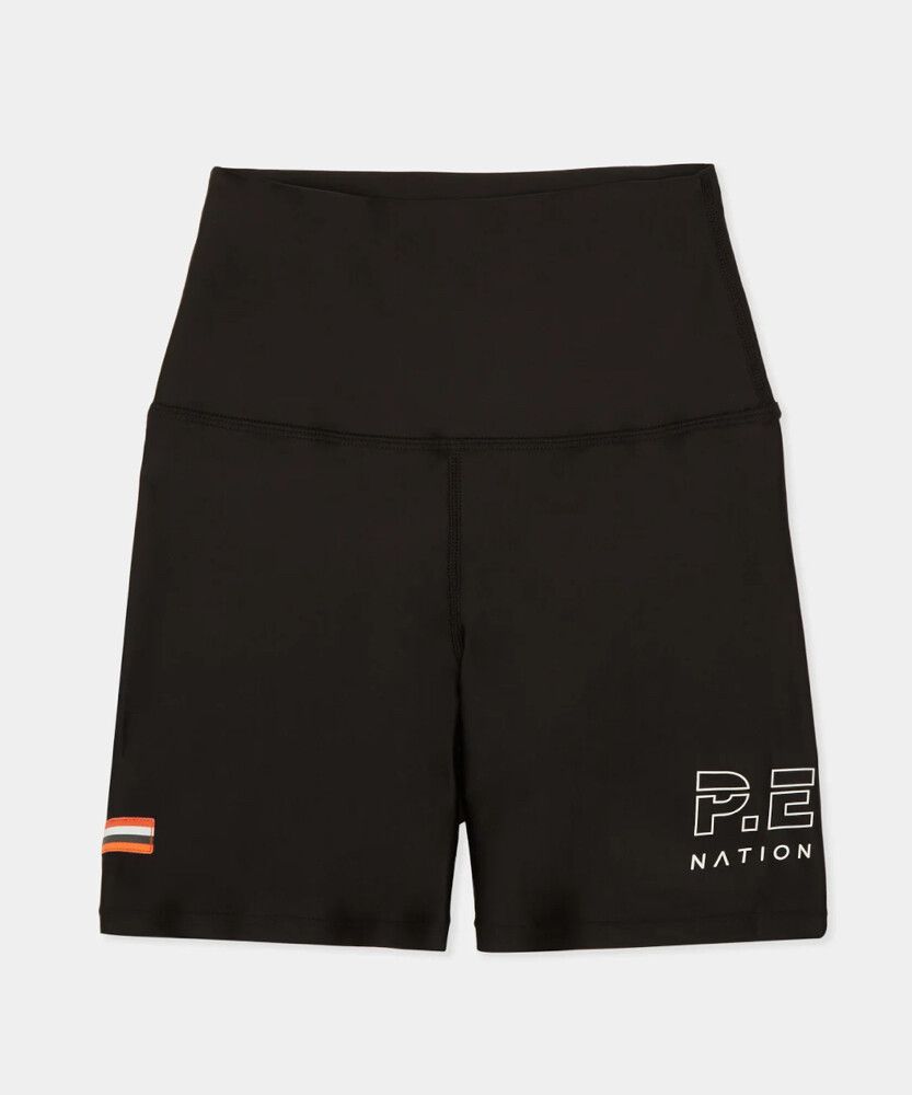 PE Nation Black High Waisted Shorts
