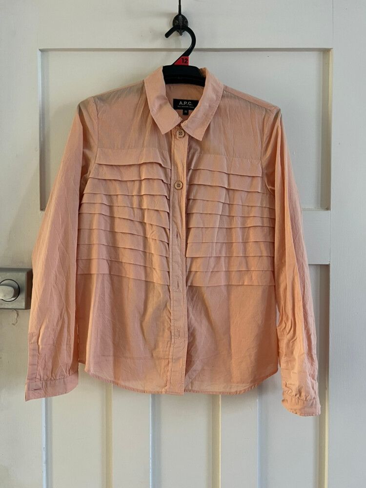 APC blush cotton blouse size 6/XS