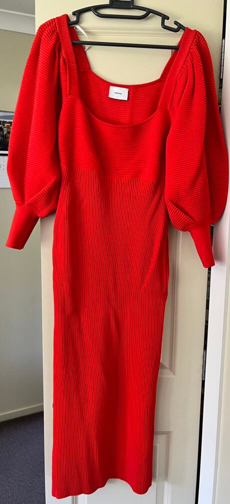 white knit midi dress long sleeve Gwyneth White Sweater i Dress - XS Size - Women's Dresses