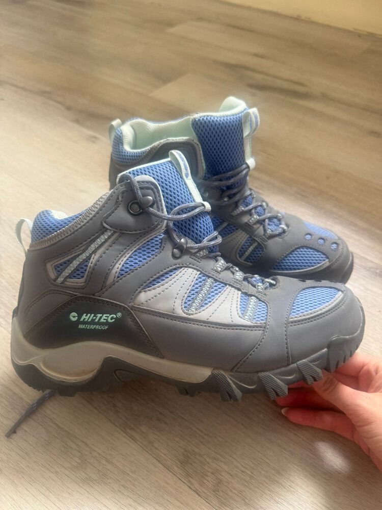 Hi-Tec Blue Grey Walking Boots