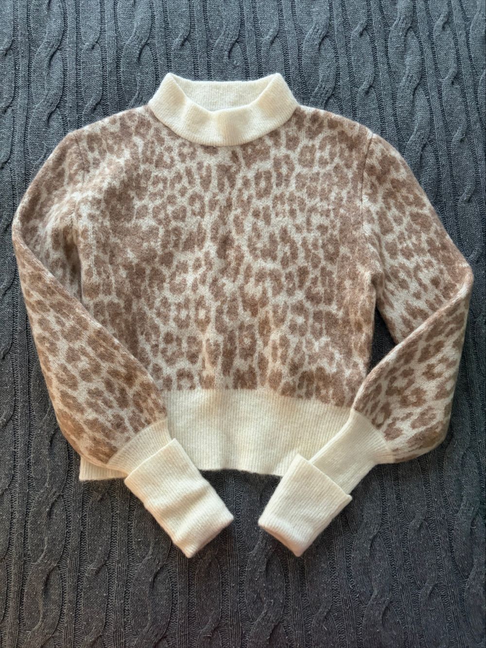 Bec + Bridge Brown Leopard Print Jumper