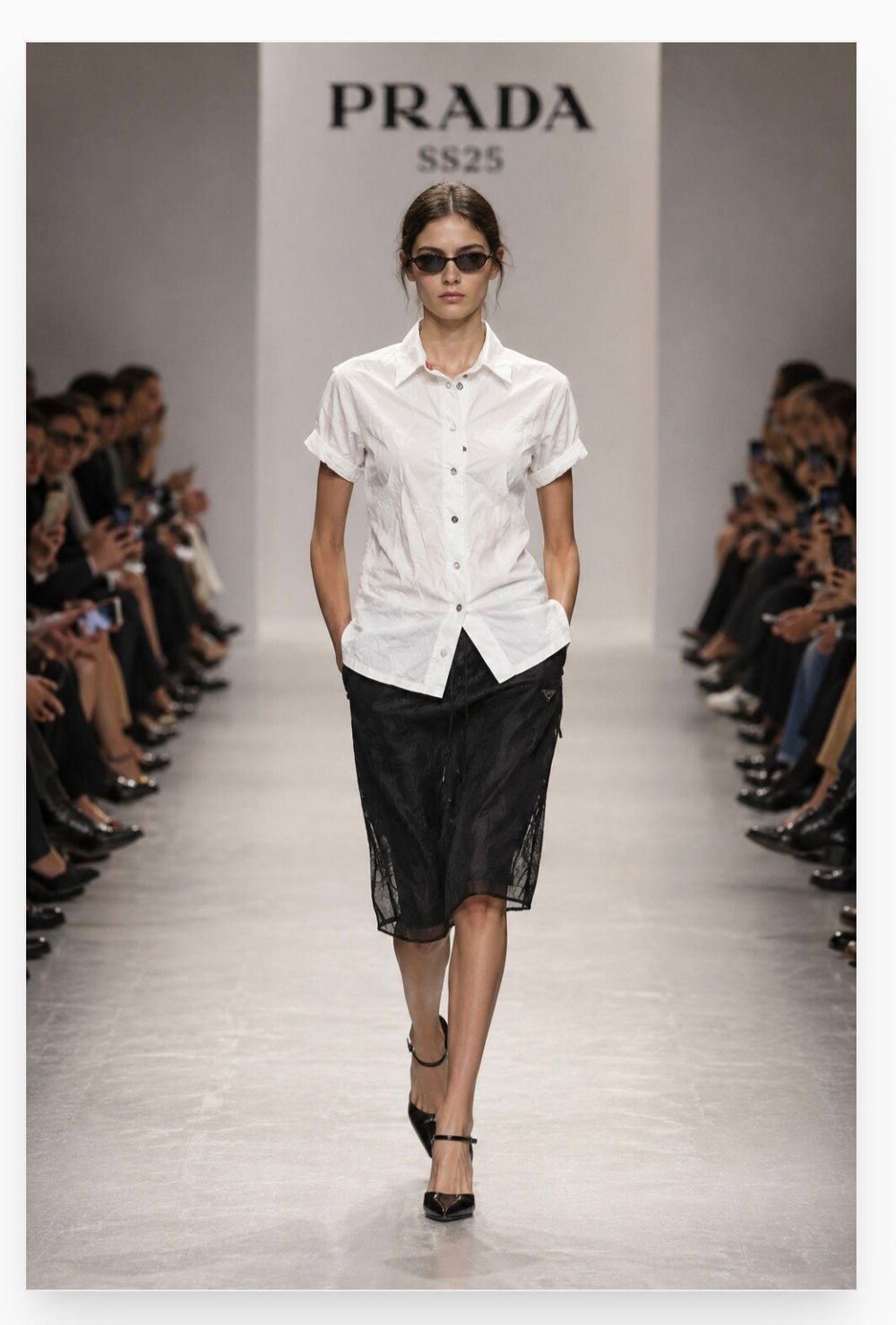 Prada White Short Sleeve Shirt