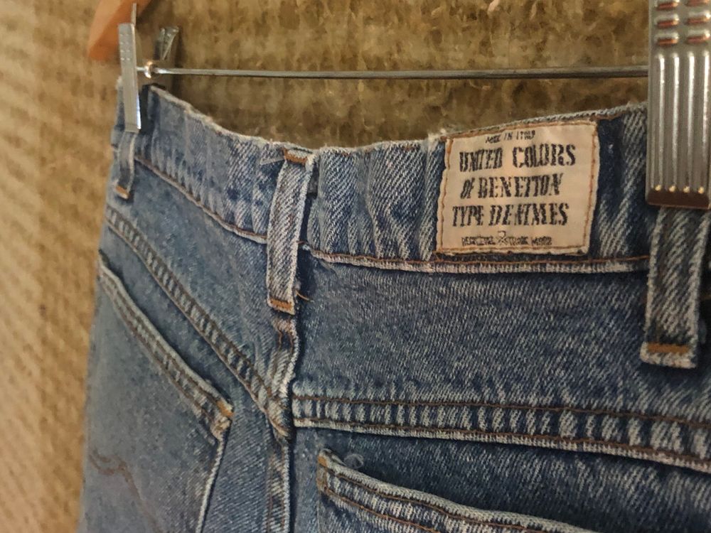 United Colors Of Benetton Blue Denim Shorts