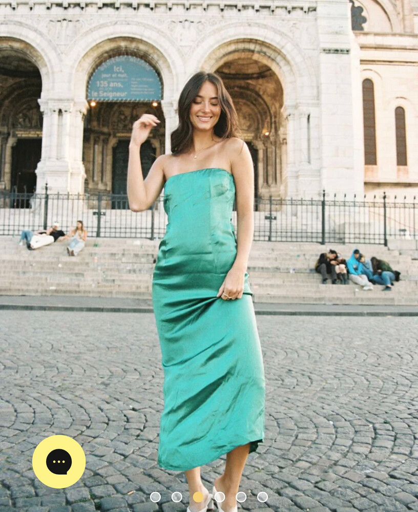 slim fit dress slacks Emerald Green Corset Detail Midi Dress by Chloe Lewis main image 1