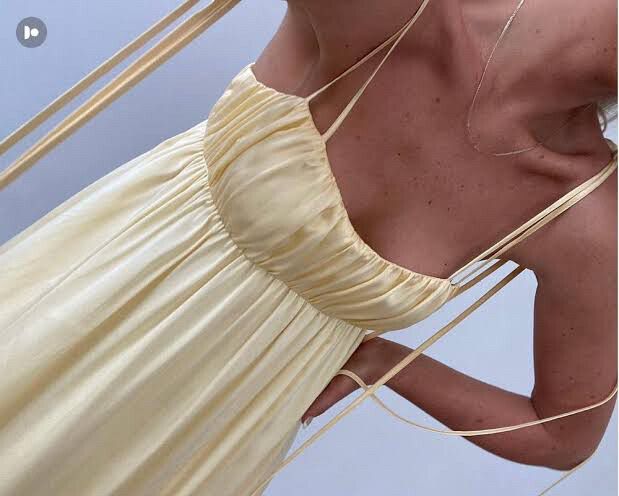 slim fit dress slacks Silky Satin Midi Gold