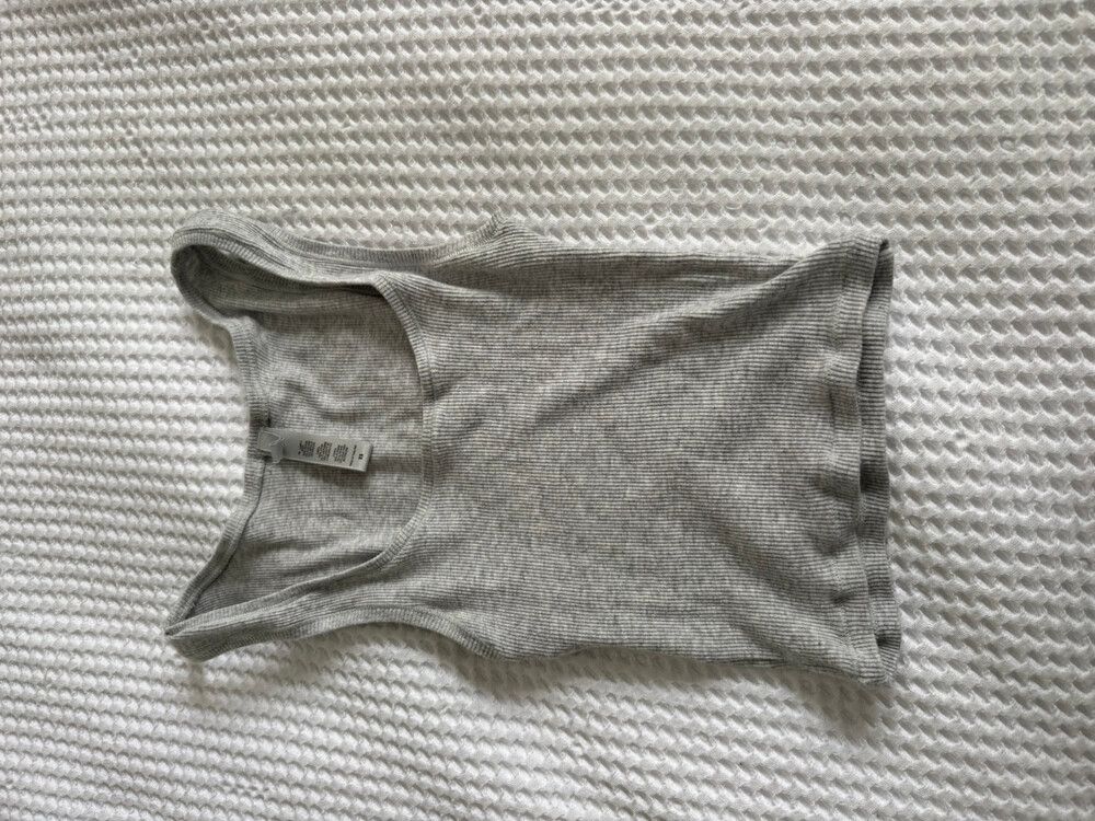 SKIMS cotton rib tank - grey
