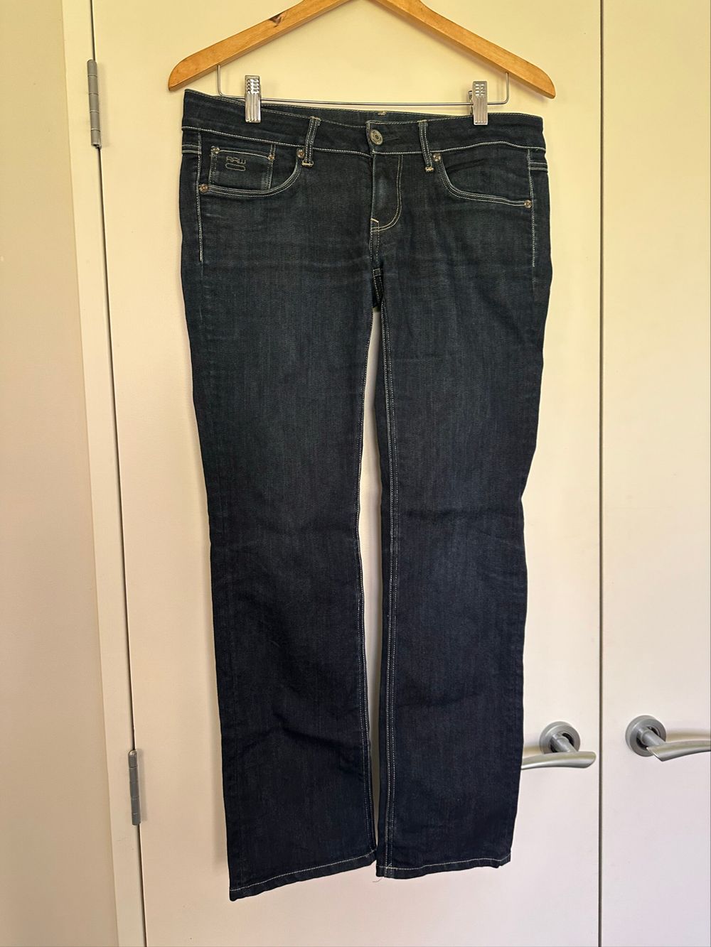 G STAR RAW  '3301' dark wash straight leg jeans