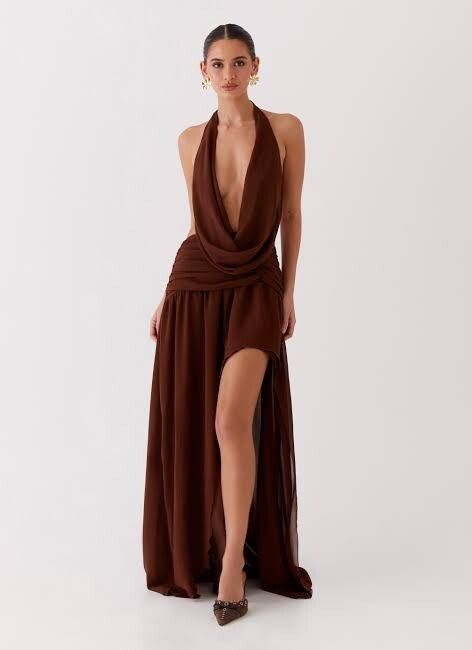 Peppermayo Exclusive - Blake Rose Maxi Dress - Brown