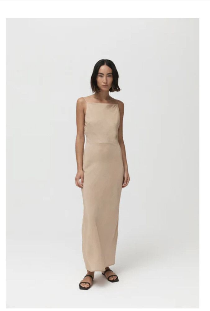 St. Agni - St Agni Paris Dress - Wheat on Designer Wardrobe St. Agni - St Agni Paris Dress - Wheat on Designer Wardrobe