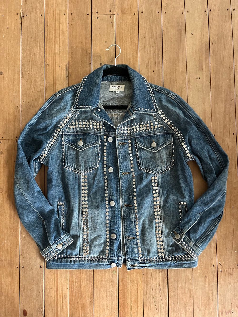 FRAME Denim Studded Jacket
