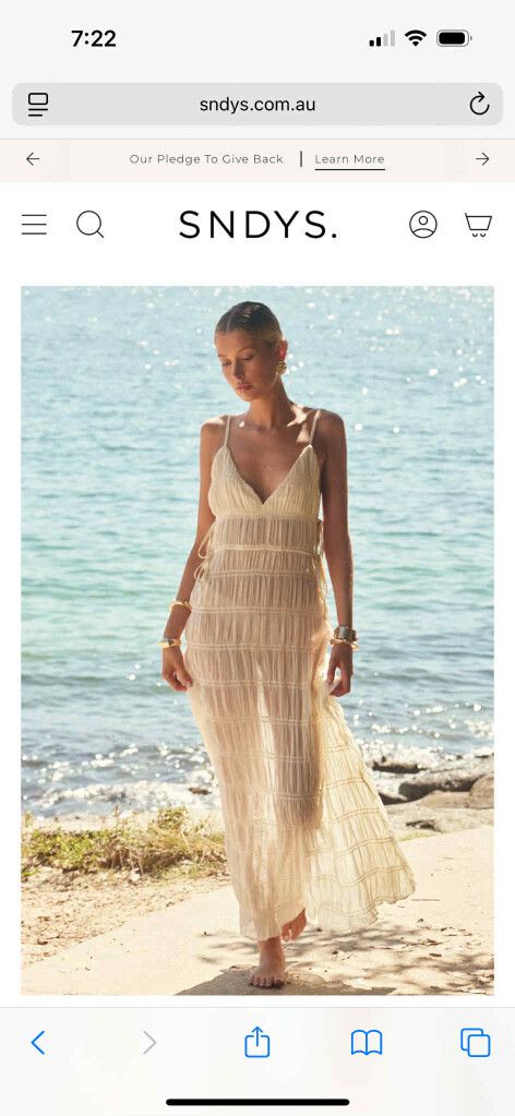 knee length dresses for ladies La Louisiane Maxi Dress - Shell