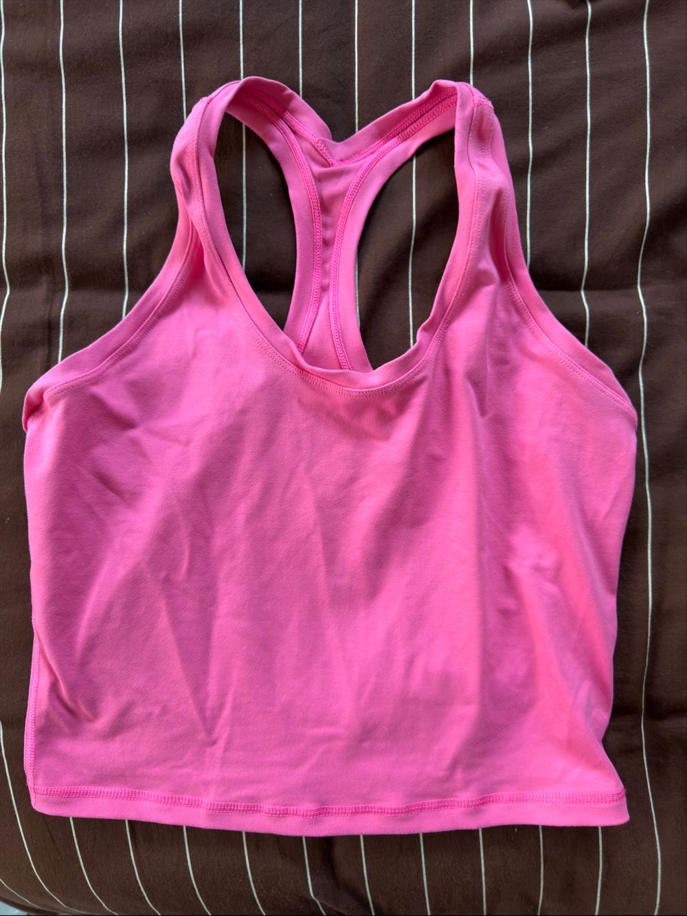 Muscle Republic Pink Luxe Midriff Tank