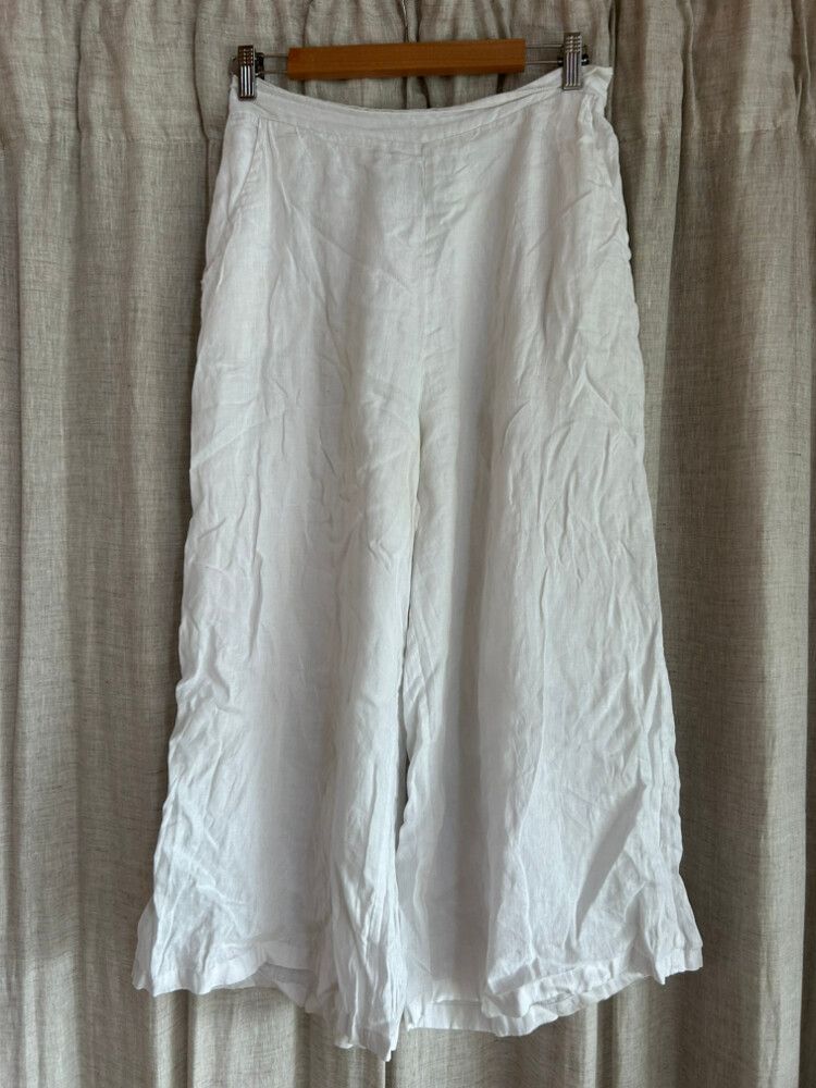 Eb & Ive white linen pants