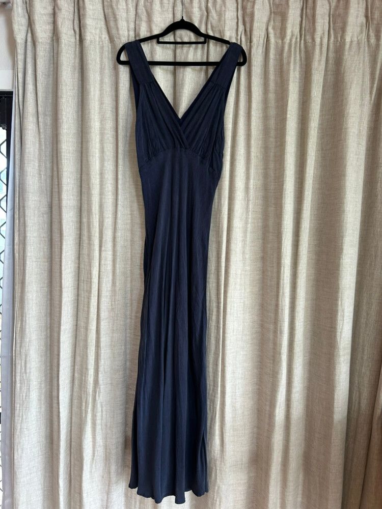 DISSH Navy Cupro Dress