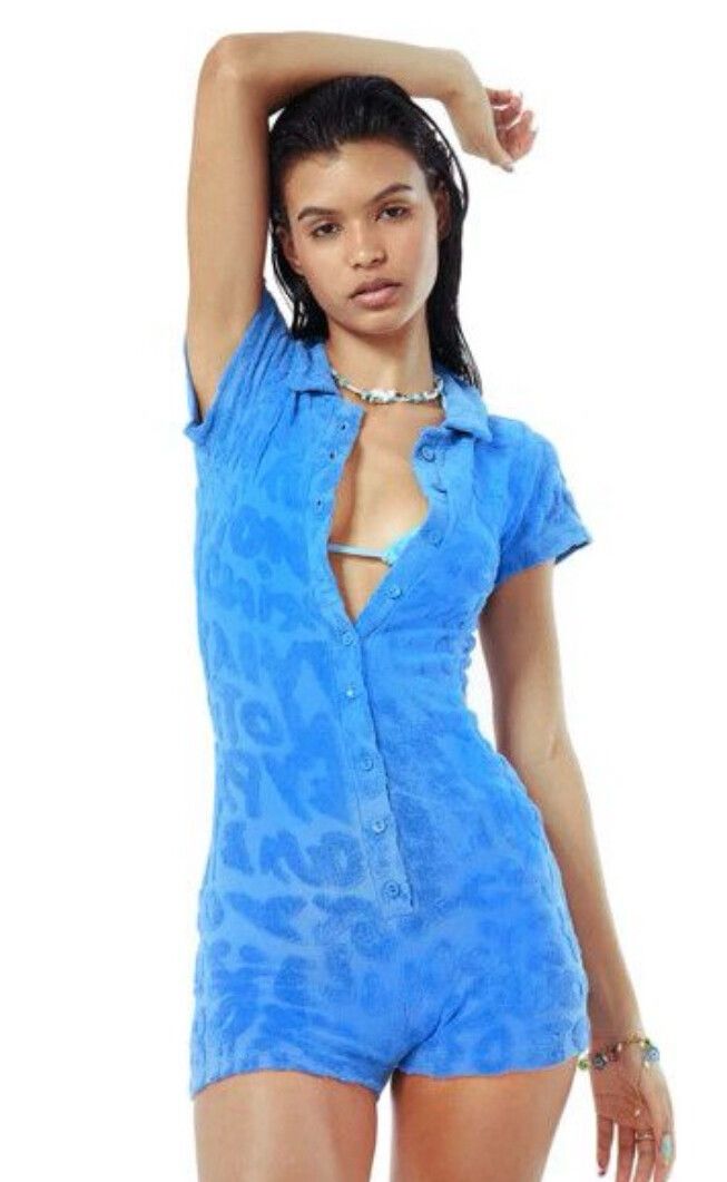 Jaded London Blue Playsuit