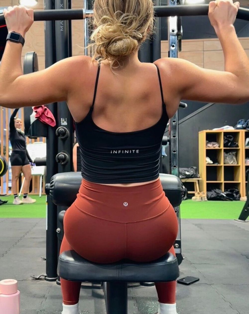 Lululemon red Leggings 'Wunder Under High-Rise Tight 28''