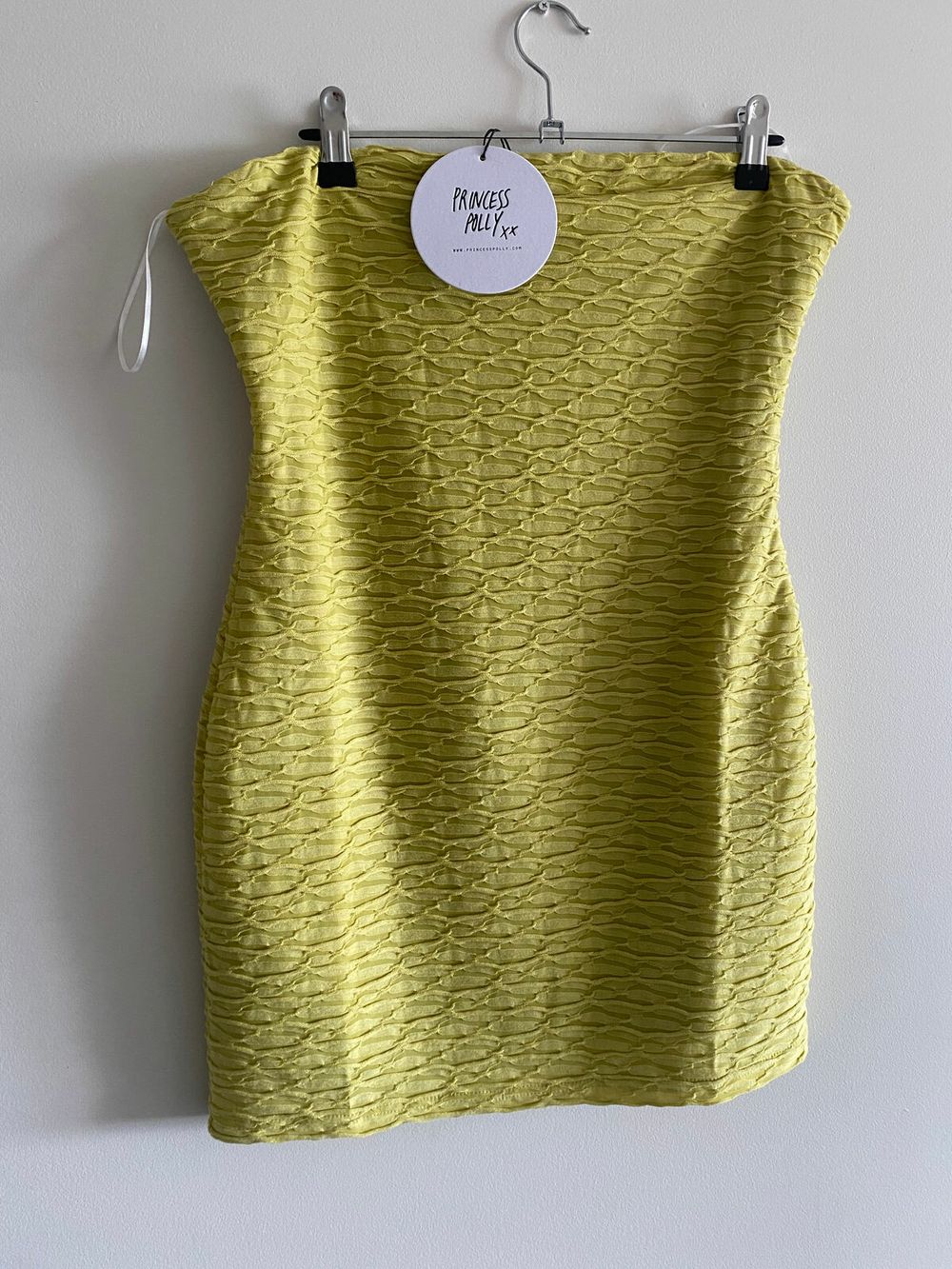 strapless open back dress Tinsie Strapless Maxi Dress | Yellow | Womens main image 1