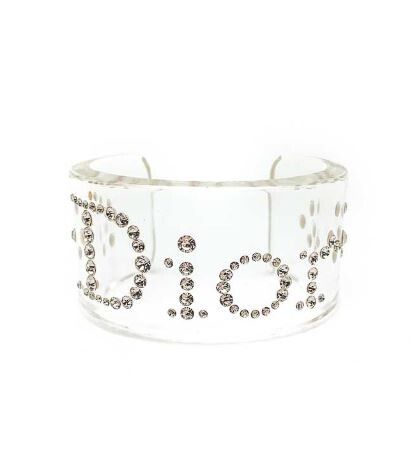 Acetate Crystal 'Dior' Cuff