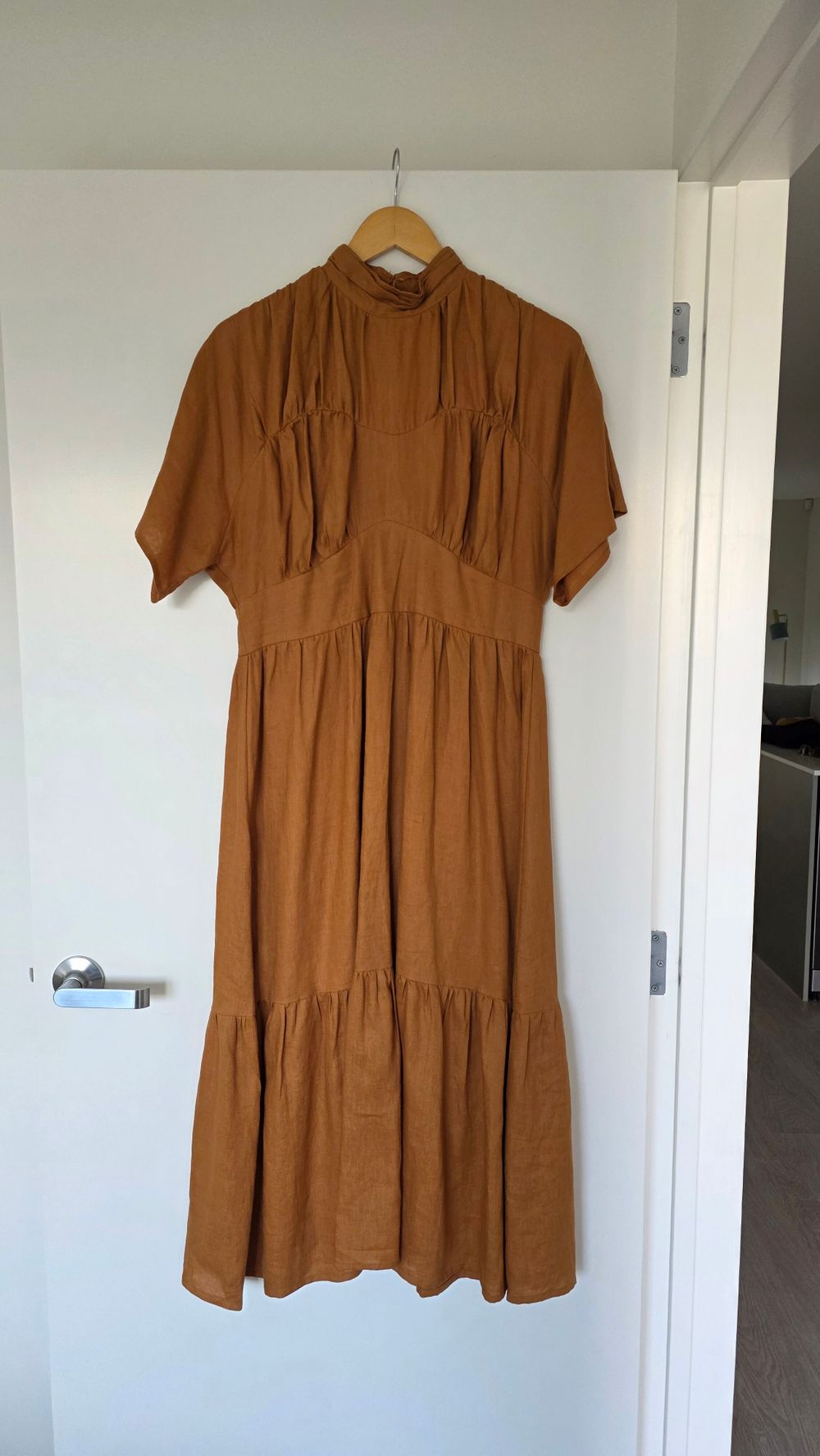 Ochre/Burnt Orange DISSH Midi Dress