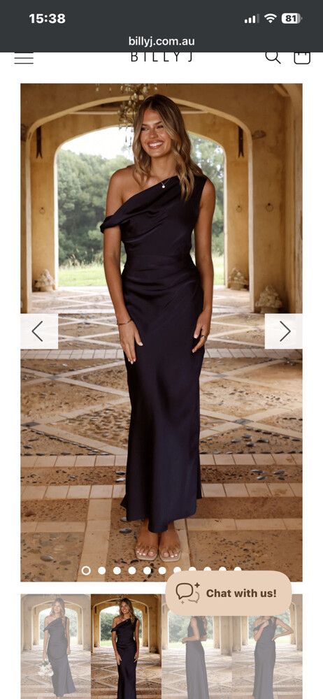 Billy J Boutique - Billy J Black One-Shoulder Maxi Dress on Designer Wardrobe Billy J Boutique - Billy J Black One-Shoulder Maxi Dress on Designer Wardrobe