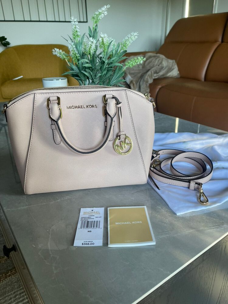 Michael Kors Ballet MD Messenger Leather Satchel