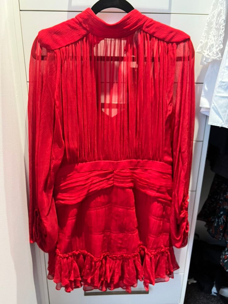 open lace back dress SHONA JOY Flore Plunged Ruched Waist Mini Dress