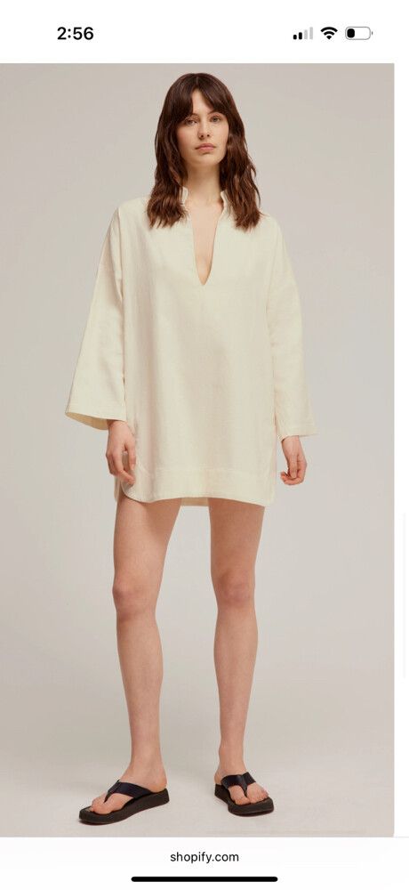 Venroy Woven Tunic (milk)