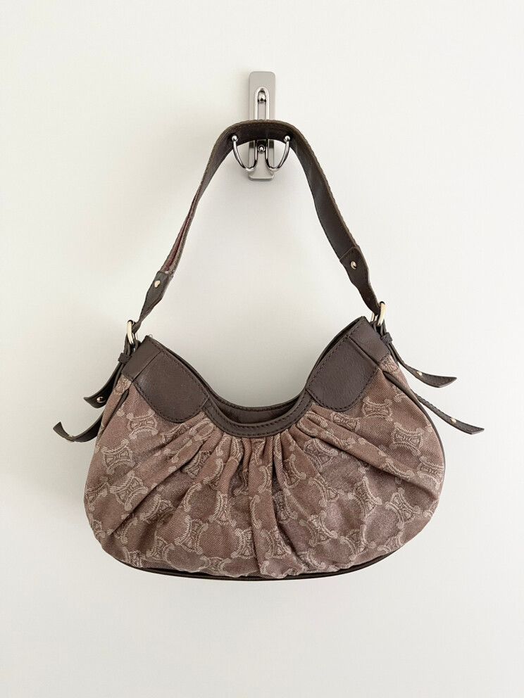 Celine macadam monogram denim bag