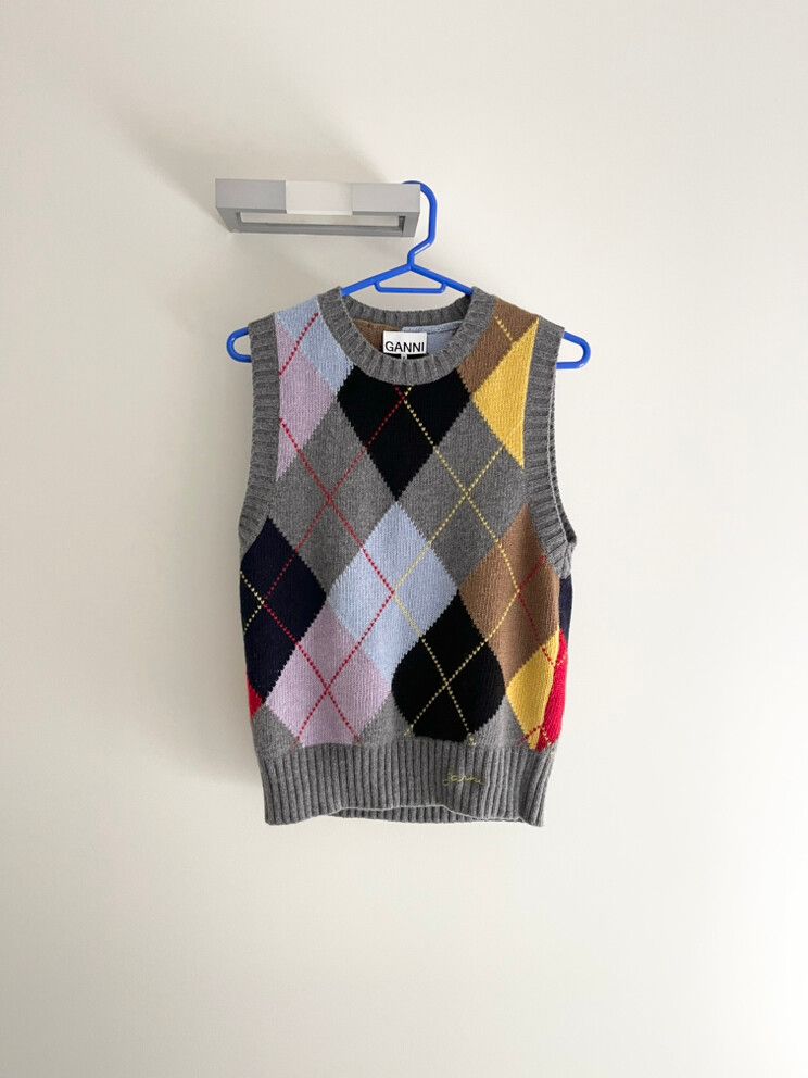 Ganni wool blended vest