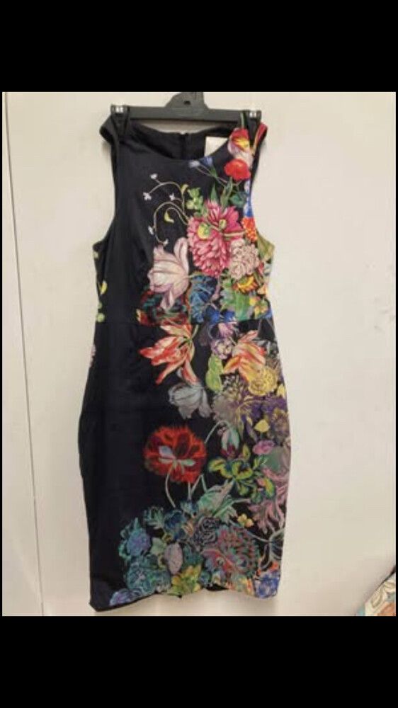 Leifsdottir botanical stretch cotton lined dress size 6