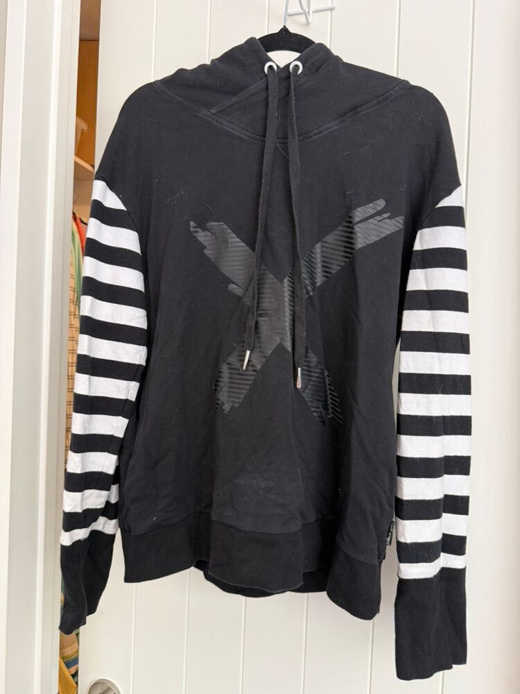 Home Lee Black White Hoodie