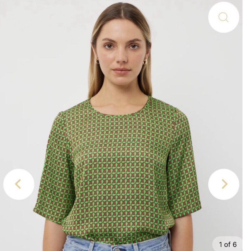 Tuesday Geometric Print Top