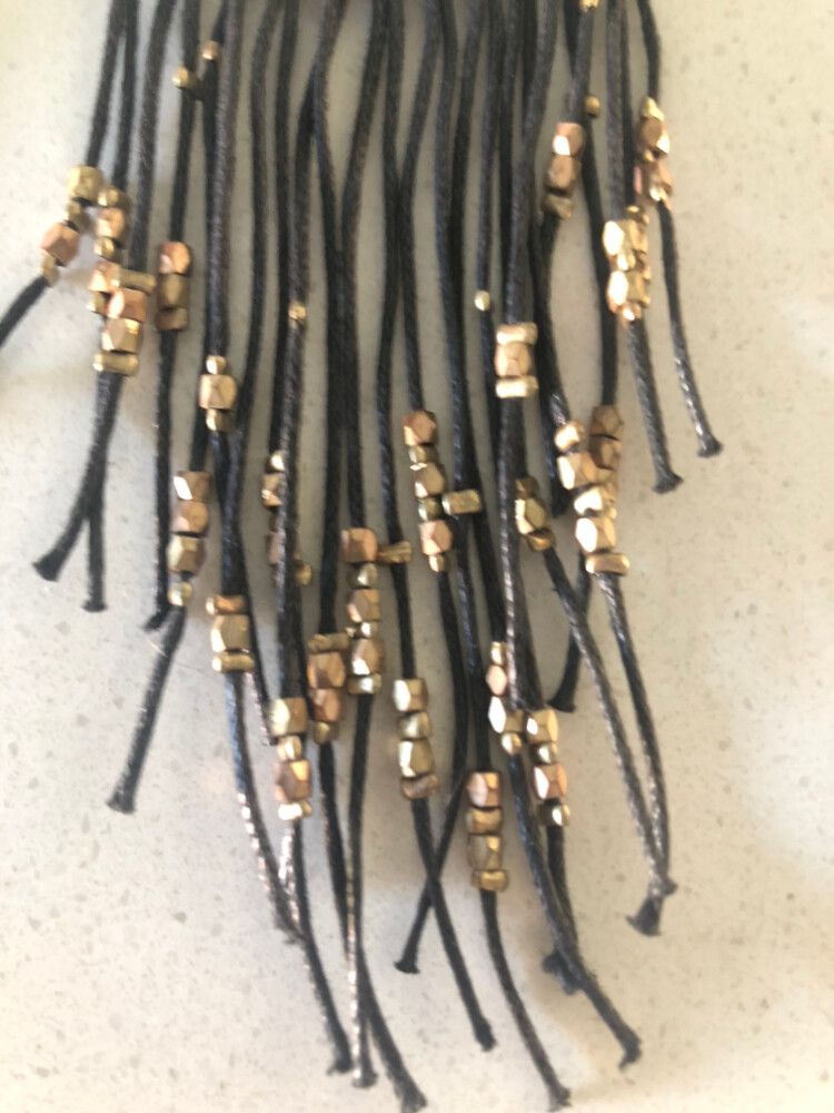 Black And Gold Fashion Earrings