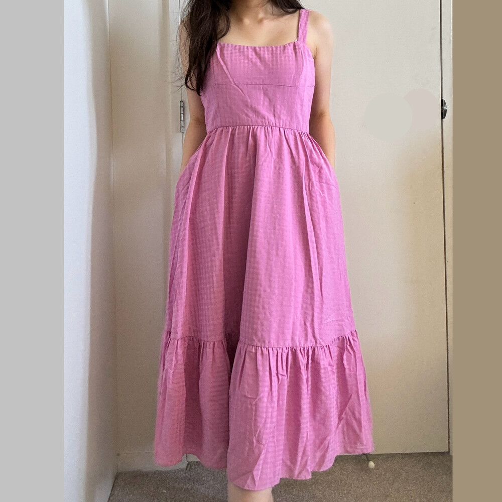 Love, Bonito - Love, Bonito Tiered Square Neck Dress Size 6/8 on Designer Wardrobe Love, Bonito - Love, Bonito Tiered Square Neck Dress Size 6/8 on Designer Wardrobe