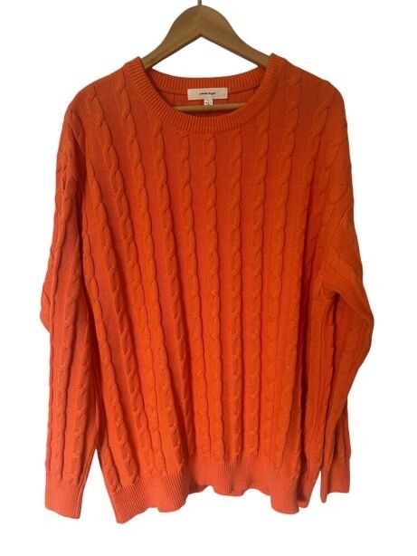 Juliette Hogan Orange Cable Knit Jumper