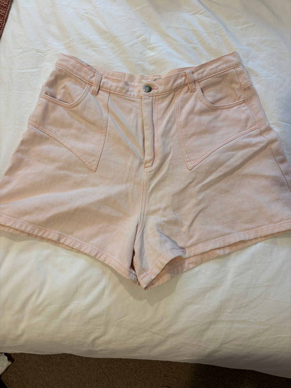Ruby pink clover shorts